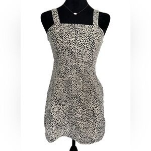 American Eagle Woman’s XS Chic Black and White Animal Print Mini Dress